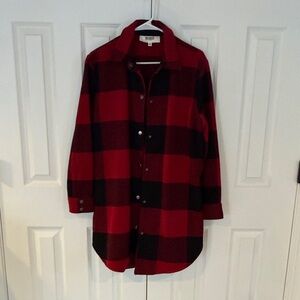 BB Dakota by Steve Madden Red and Black Plaid Jacket